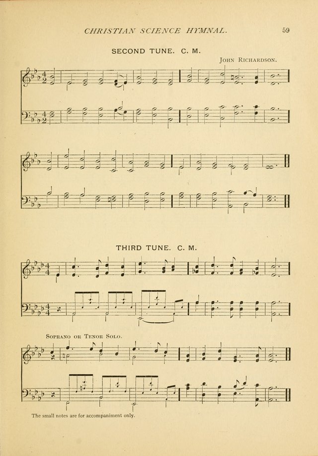 Christian Science Hymnal: a selection of spiritual songs page 59