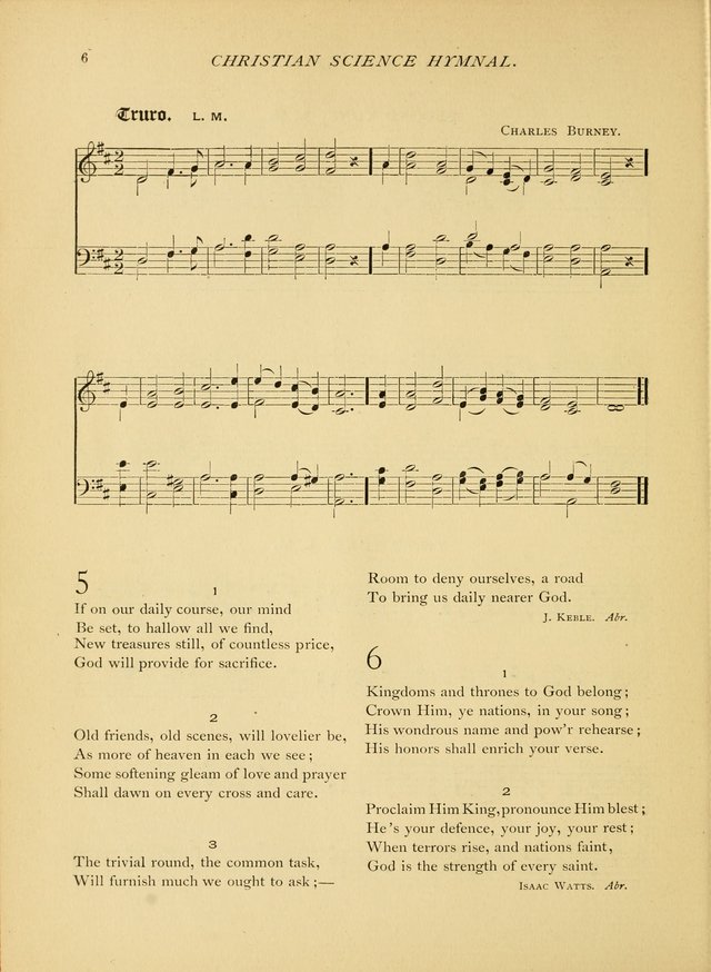 Christian Science Hymnal: a selection of spiritual songs page 6