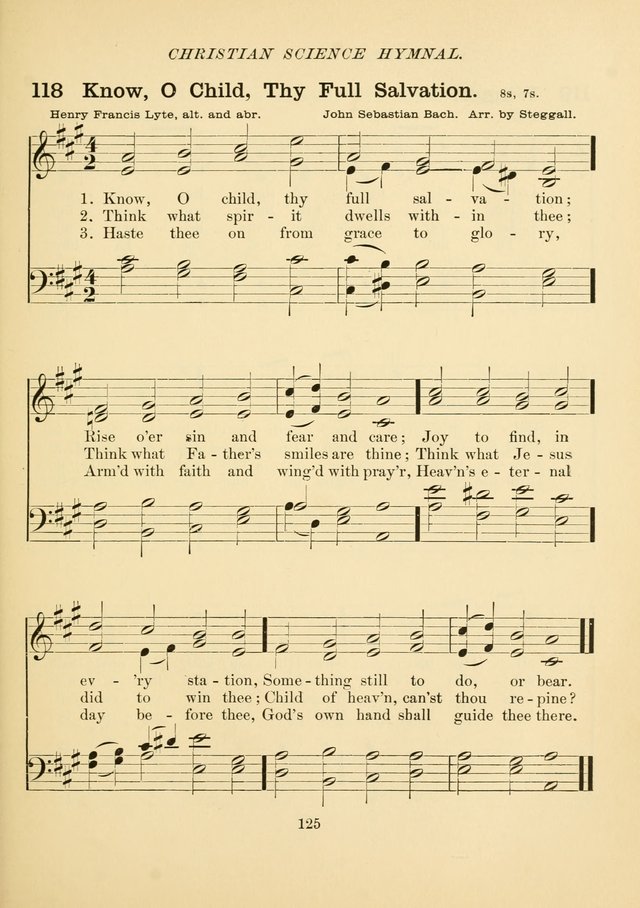 Christian Science Hymnal page 134