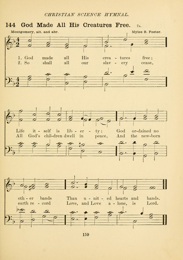 Christian Science Hymnal page 168
