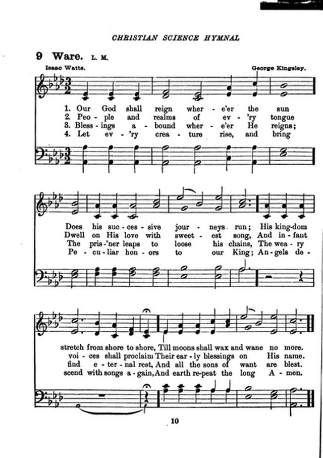 Christian Science Hymnal page 10