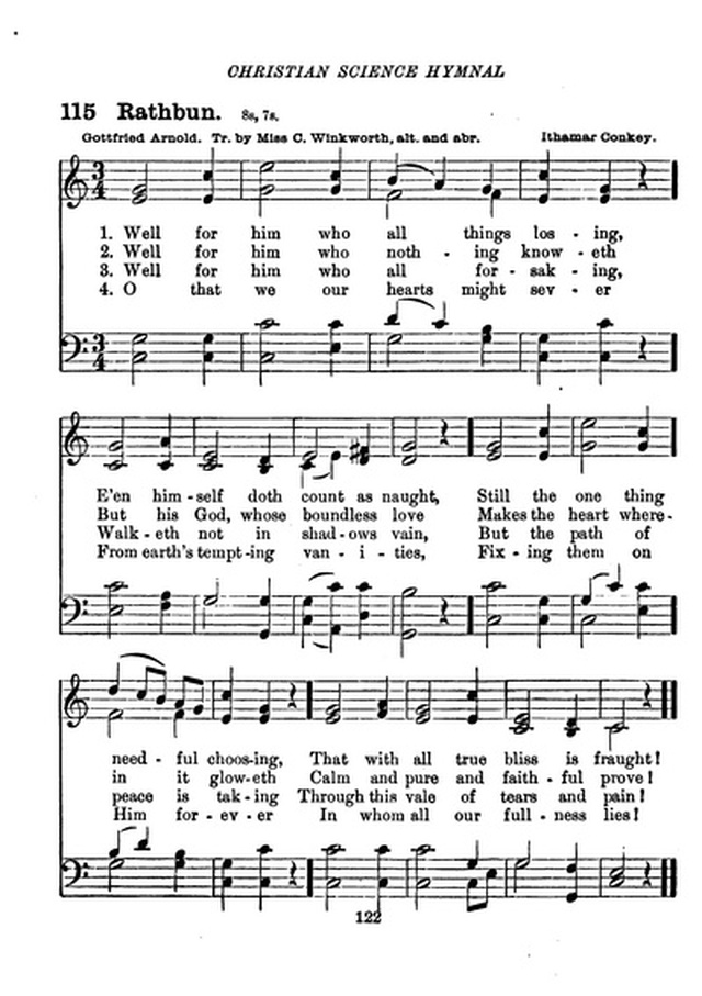 Christian Science Hymnal page 122