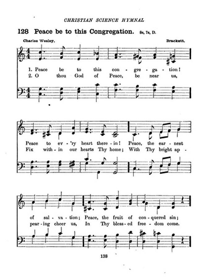 Christian Science Hymnal page 138