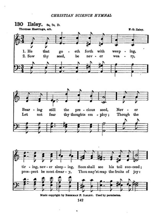 Christian Science Hymnal page 142
