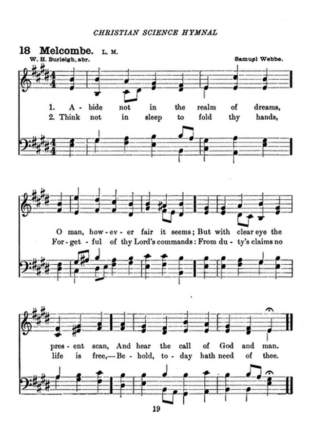 Christian Science Hymnal page 19