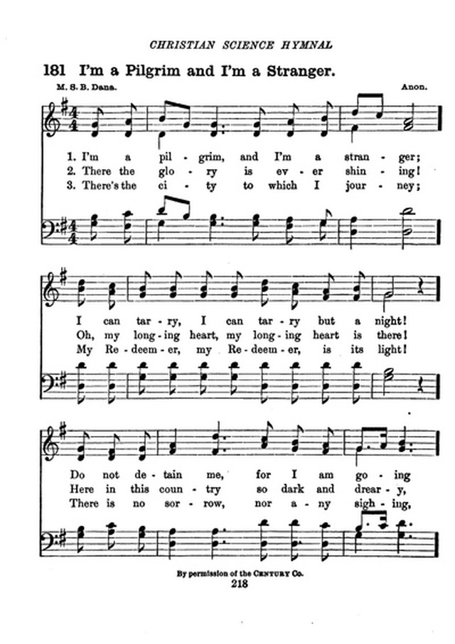 Christian Science Hymnal page 218