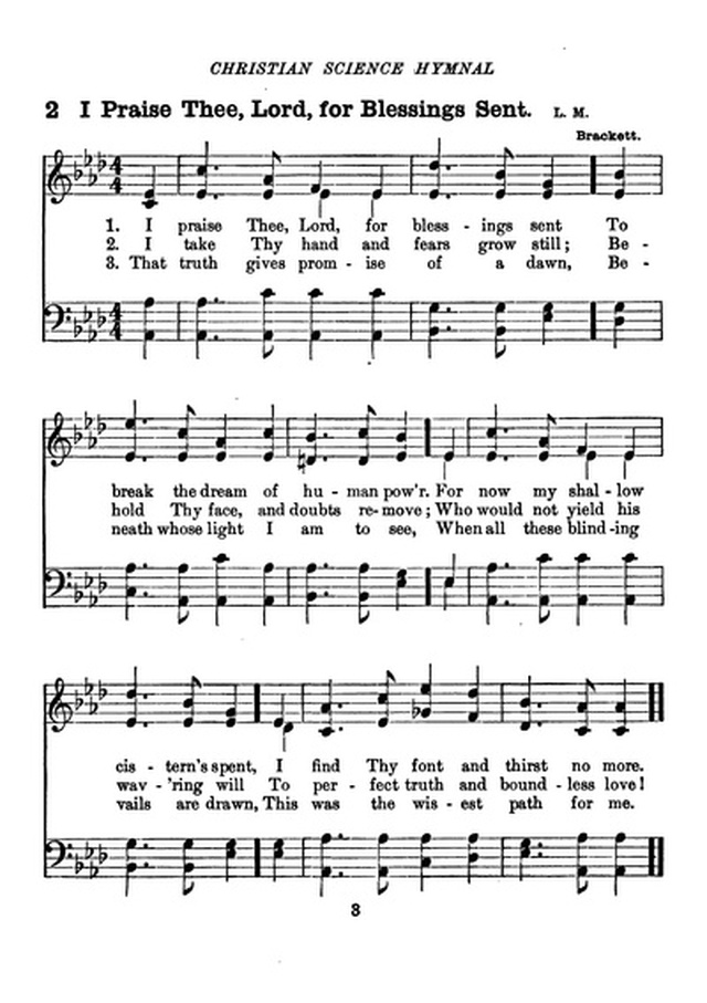 Christian Science Hymnal page 3