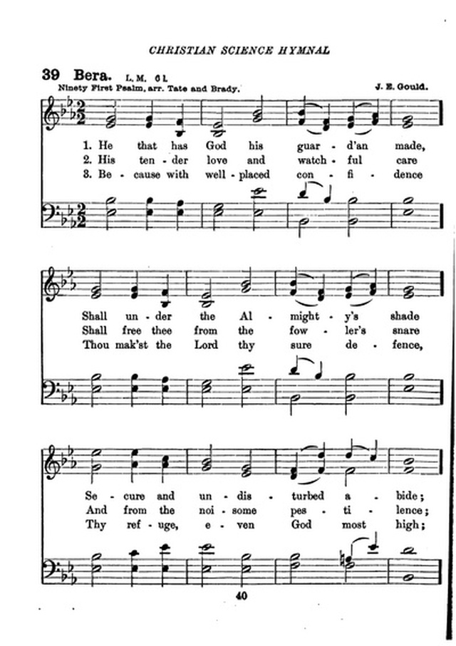 Christian Science Hymnal page 40