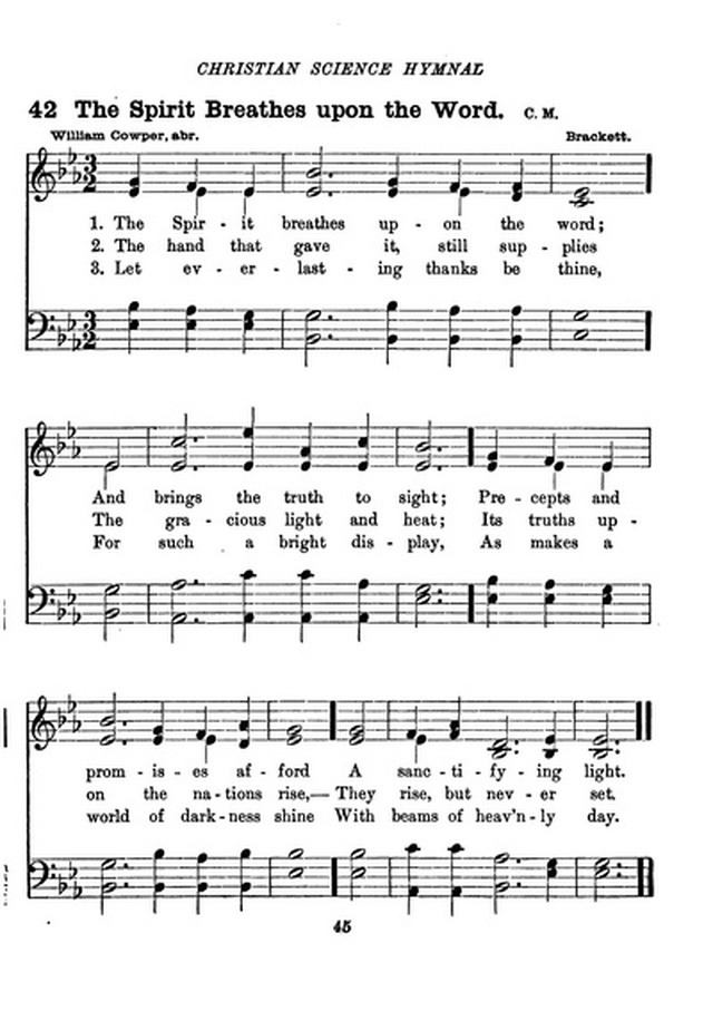 Christian Science Hymnal page 45