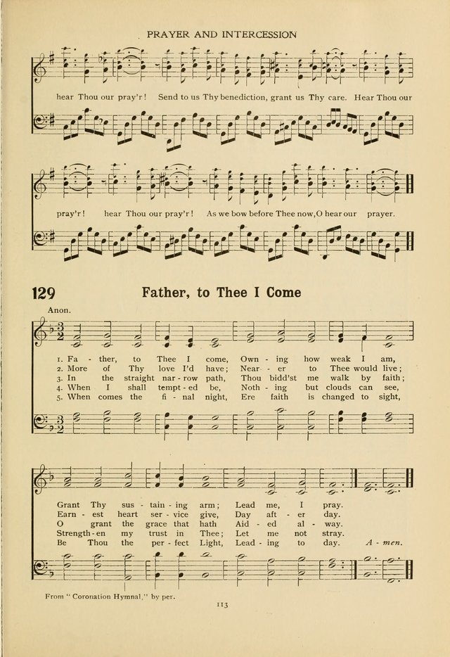 The Church School Hymnal page 113