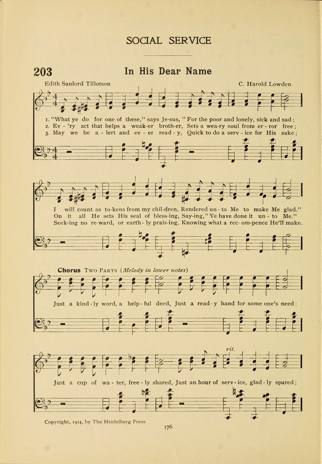 The Church School Hymnal page 176