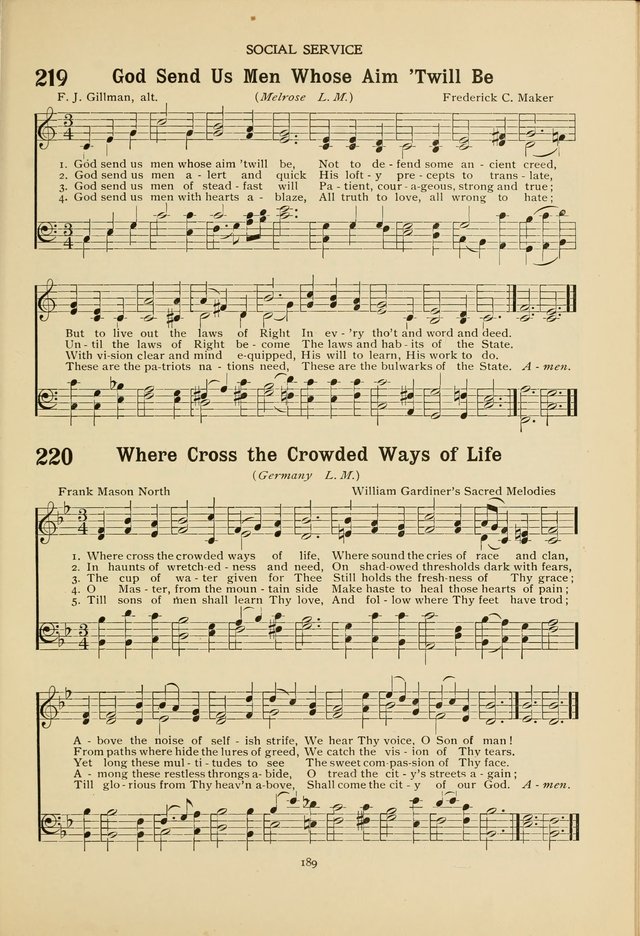 The Church School Hymnal page 189