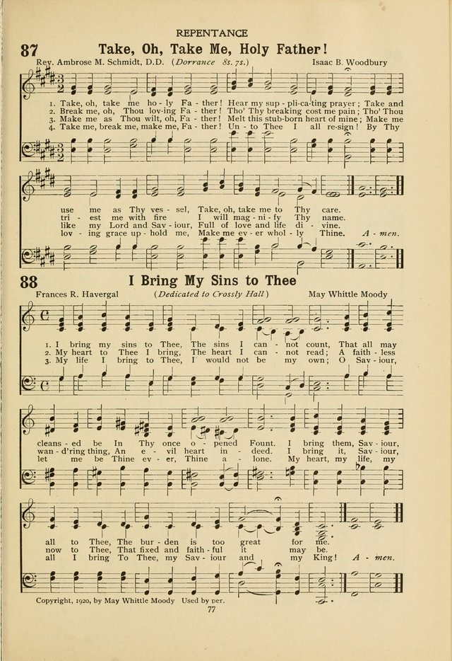 The Church School Hymnal page 77