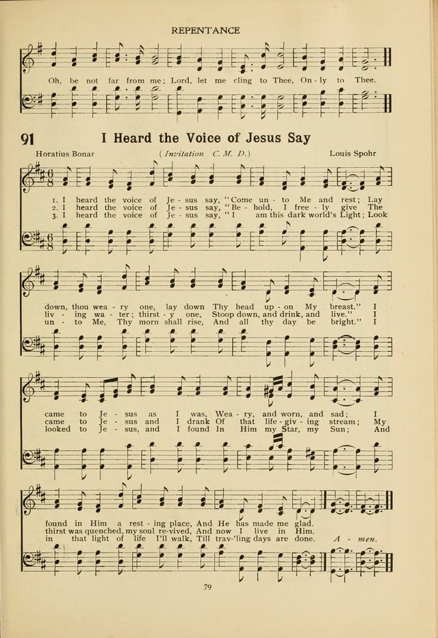 The Church School Hymnal page 79