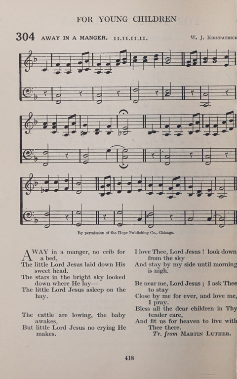 The Church and School Hymnal page 418