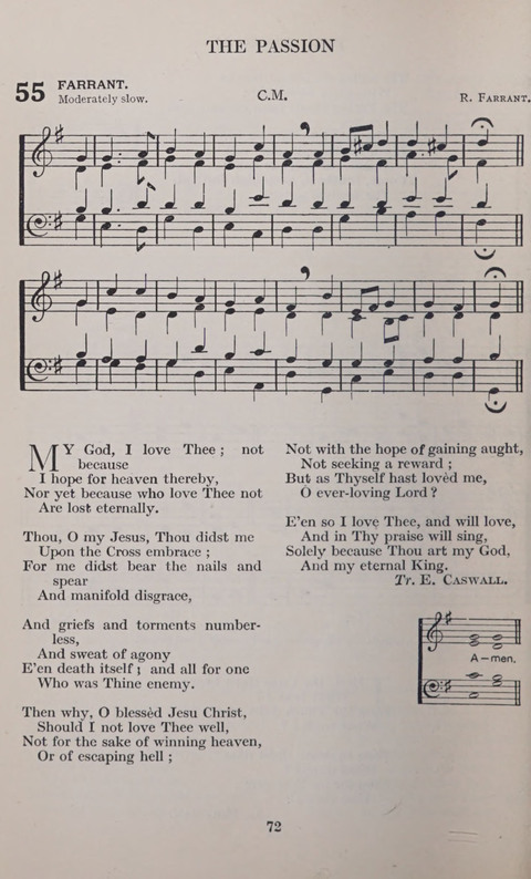 The Church and School Hymnal page 72