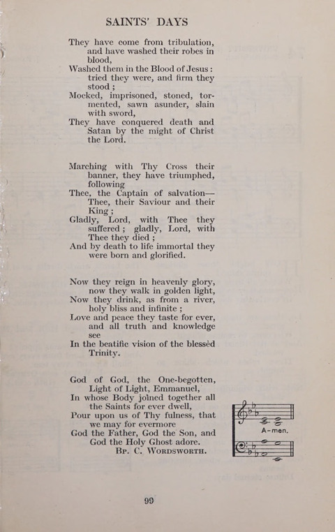 The Church and School Hymnal page 99