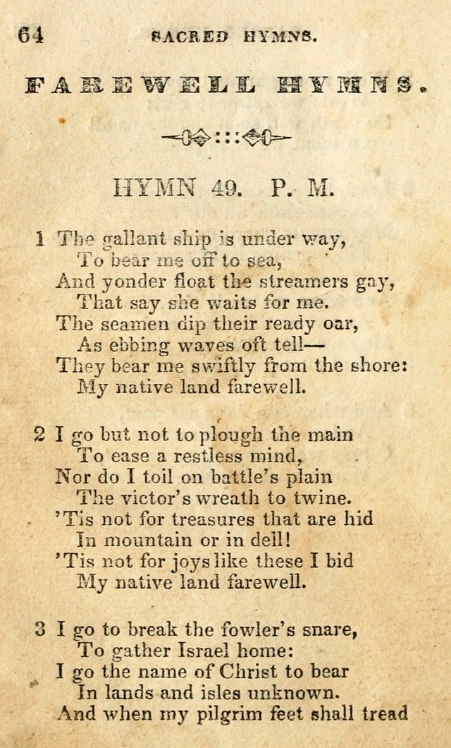 A Collection of Sacred Hymns, for the Church of the Latter Day Saints page 64