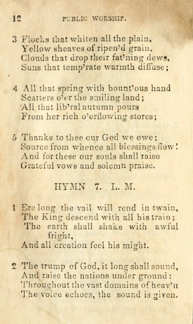A Collection of Sacred Hymns, for the Church of Jesus Christ of Latter Day Saints page 12