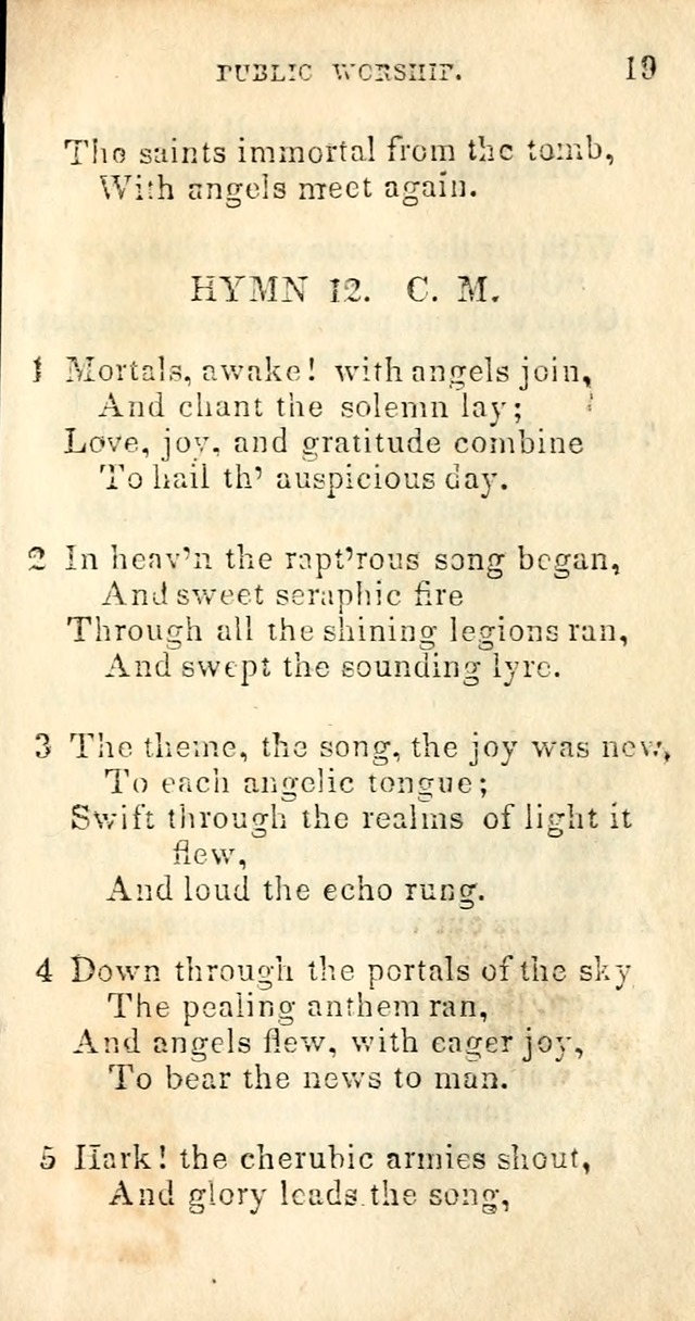 A Collection of Sacred Hymns, for the Church of Jesus Christ of Latter Day Saints page 19