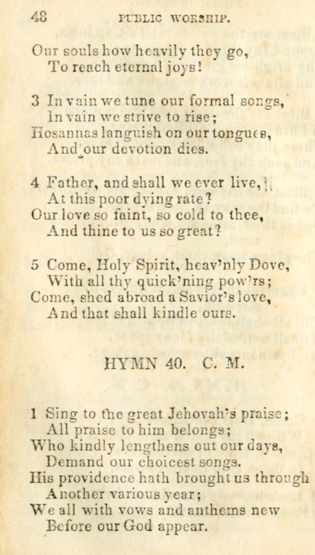 A Collection of Sacred Hymns, for the Church of Jesus Christ of Latter Day Saints page 50