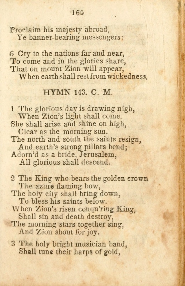 A Collection of Sacred Hymns for the Church of Jesus Christ of Latter-Day  Saints page 166