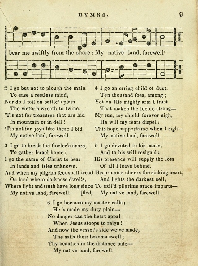 A Collection of Sacred Hymns for the use of the Latter-Day Saints page 9