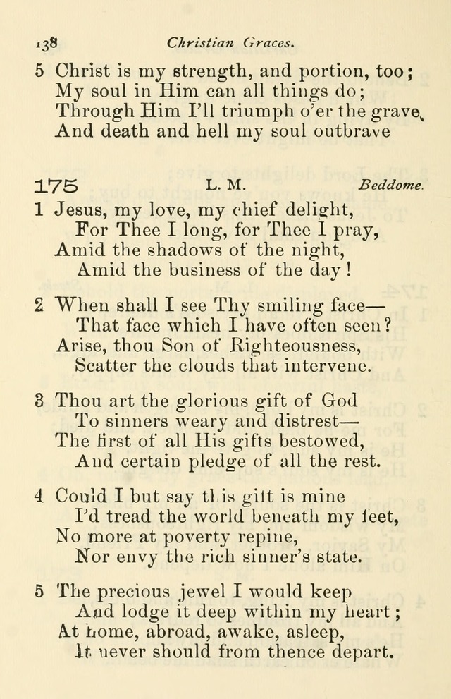 A Choice Selection of Hymns and Spiritual Songs for the use of the Baptist Church and all lovers of song page 141