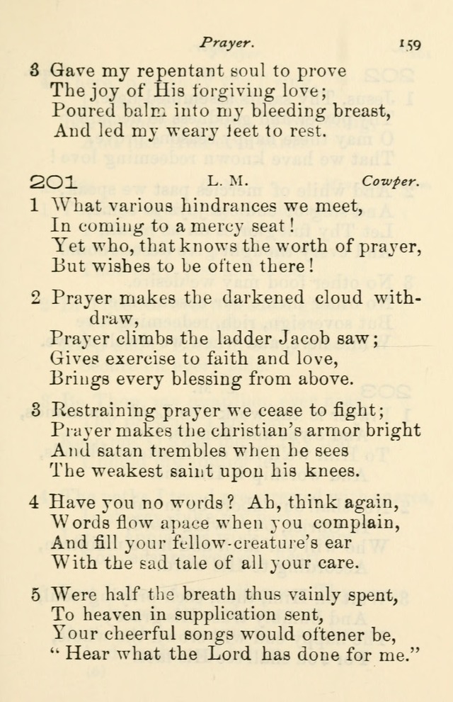 A Choice Selection of Hymns and Spiritual Songs for the use of the Baptist Church and all lovers of song page 162