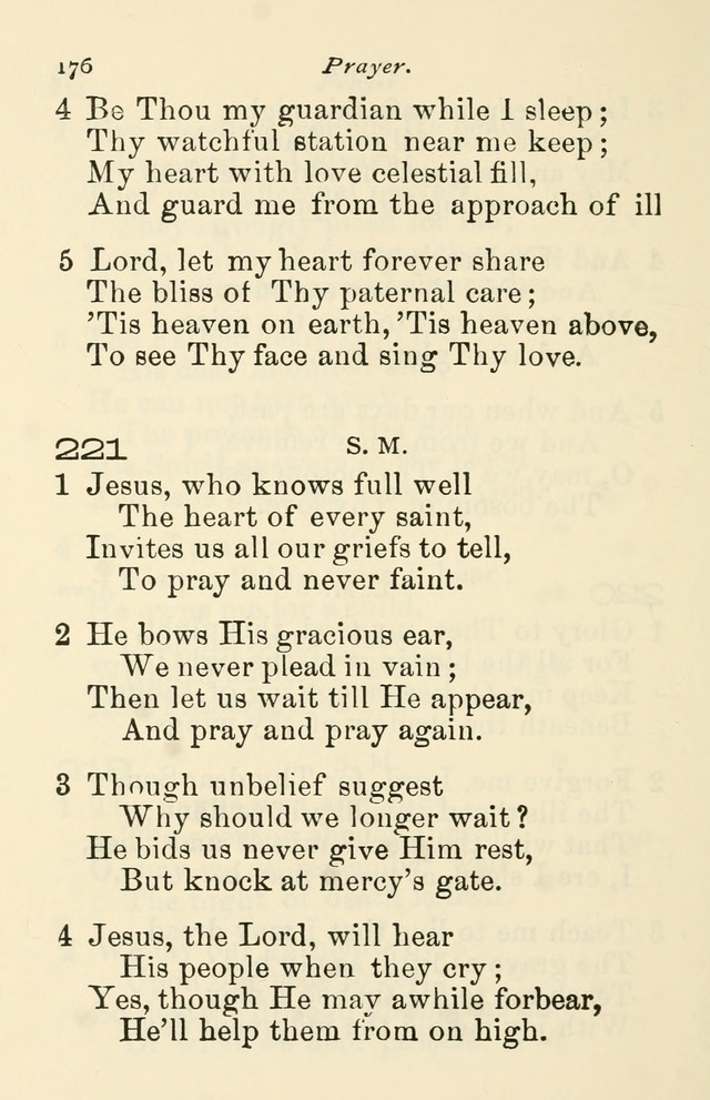 A Choice Selection of Hymns and Spiritual Songs for the use of the Baptist Church and all lovers of song page 179
