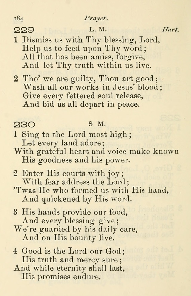 A Choice Selection of Hymns and Spiritual Songs for the use of the Baptist Church and all lovers of song page 187