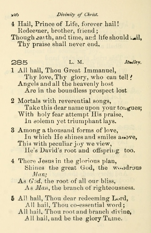 A Choice Selection of Hymns and Spiritual Songs for the use of the Baptist Church and all lovers of song page 229