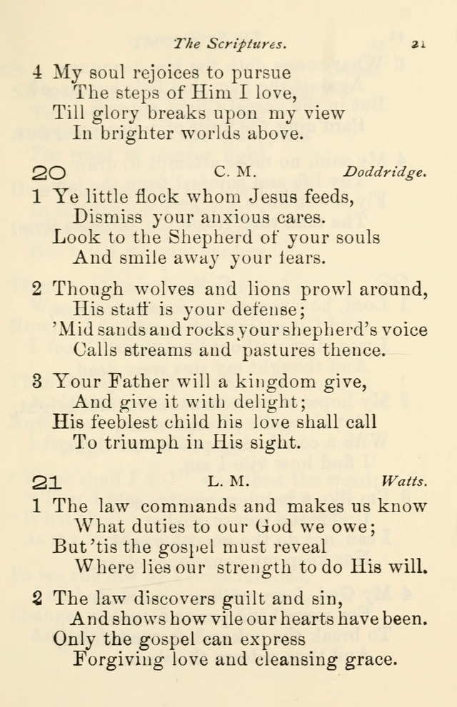 A Choice Selection of Hymns and Spiritual Songs for the use of the Baptist Church and all lovers of song page 24
