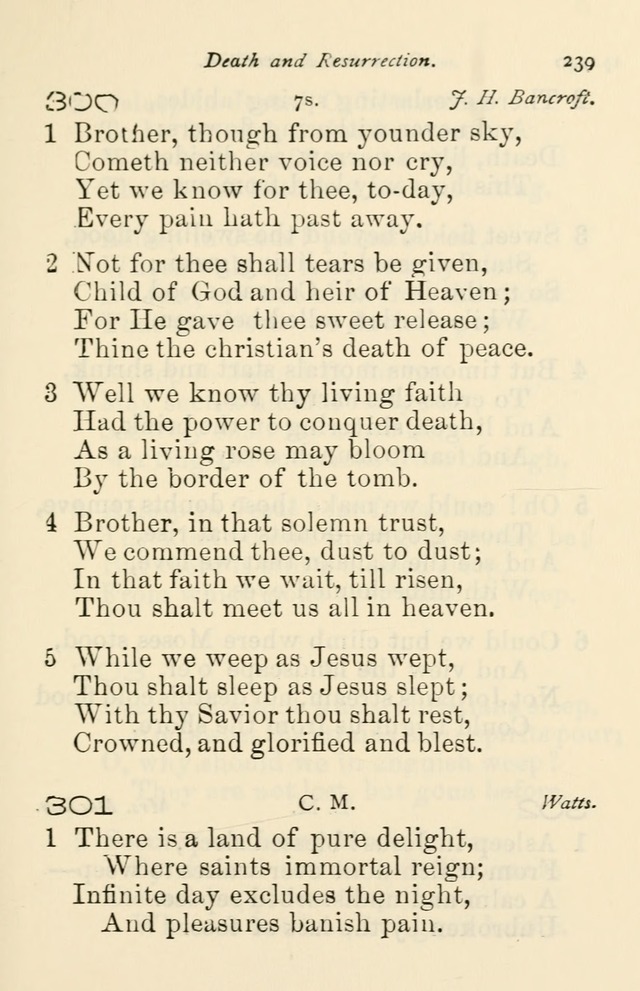 A Choice Selection of Hymns and Spiritual Songs for the use of the Baptist Church and all lovers of song page 242