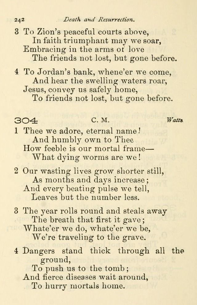 A Choice Selection of Hymns and Spiritual Songs for the use of the Baptist Church and all lovers of song page 245