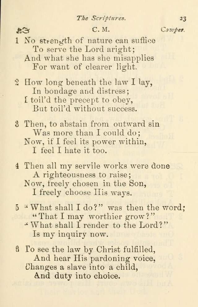 A Choice Selection of Hymns and Spiritual Songs for the use of the Baptist Church and all lovers of song page 26