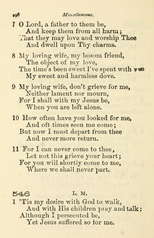 A Choice Selection of Hymns and Spiritual Songs for the use of the Baptist Church and all lovers of song page 501