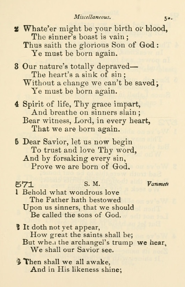 A Choice Selection of Hymns and Spiritual Songs for the use of the Baptist Church and all lovers of song page 524