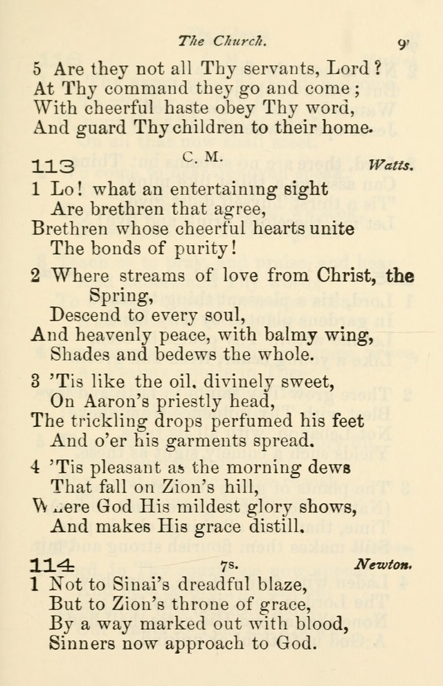 A Choice Selection of Hymns and Spiritual Songs for the use of the Baptist Church and all lovers of song page 94