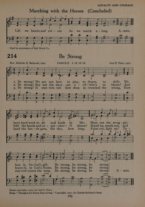 The Church School Hymnal for Youth page 183