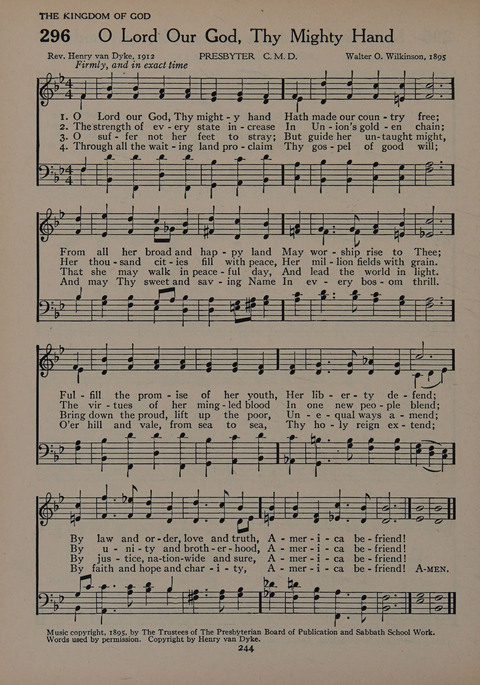The Church School Hymnal for Youth page 244