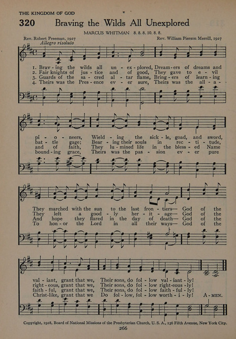 The Church School Hymnal for Youth page 266