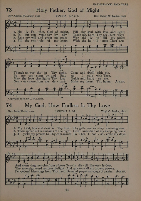 The Church School Hymnal for Youth page 61