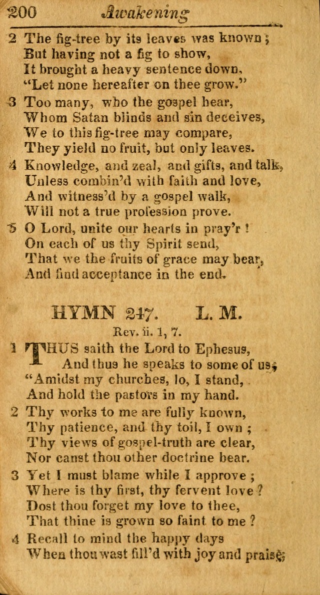 A Choice Selection of Psalms, Hymns and Spiritual Songs for the use of  Christians page 197