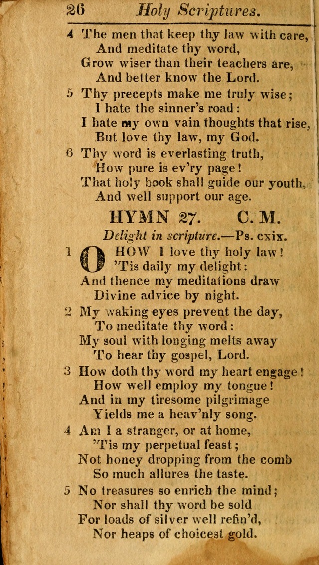 A Choice Selection of Psalms, Hymns and Spiritual Songs for the use of  Christians page 27