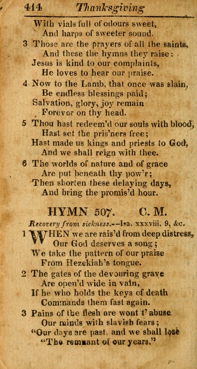 A Choice Selection of Psalms, Hymns and Spiritual Songs for the use of  Christians page 407