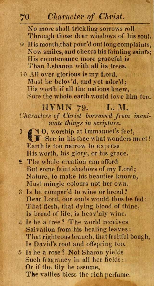 A Choice Selection of Psalms, Hymns and Spiritual Songs for the use of  Christians page 71