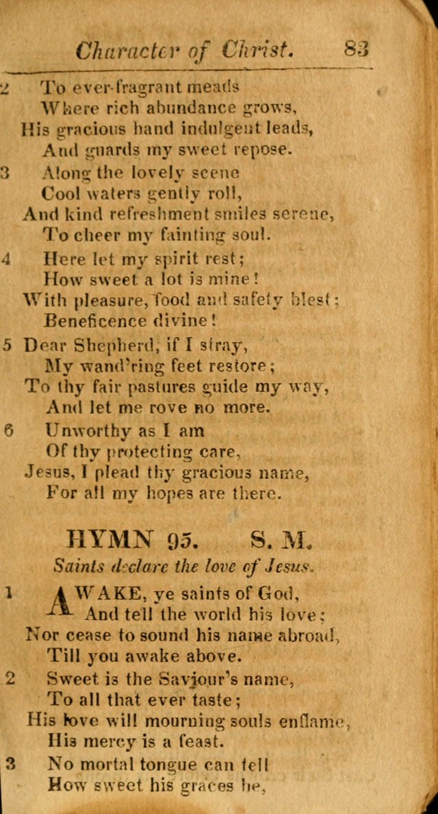 A Choice Selection of Psalms, Hymns and Spiritual Songs for the use of  Christians page 84