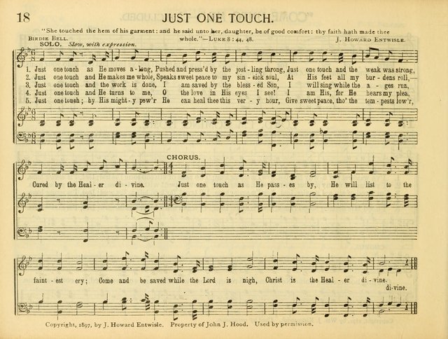 Christ in Song: for all religious services nearly one thousand best gospel hymns, new and old with responsive scripture readings (Rev. and Enl.) page 18