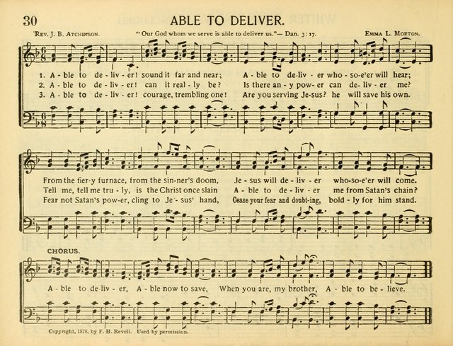 Christ in Song: for all religious services nearly one thousand best gospel hymns, new and old with responsive scripture readings (Rev. and Enl.) page 30